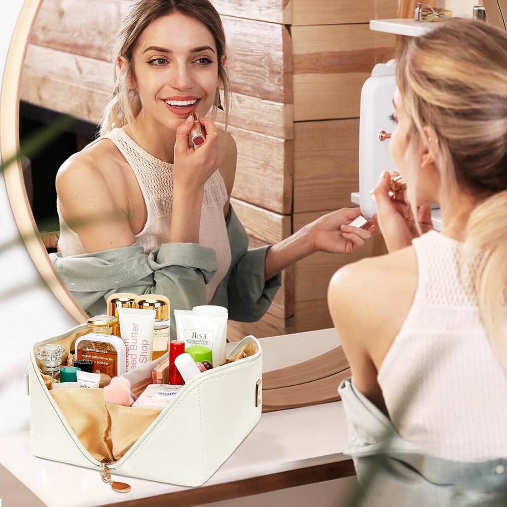 Personalized Initial Makeup Organizer Bag Set - E… - image 2